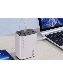 Virtapankki 100WPRO, kannettava laturi kannettavalle tietokoneelle, 30000mAh