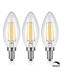 E14, 4W, LED-polttimo, Himmennettävä, Bullettop