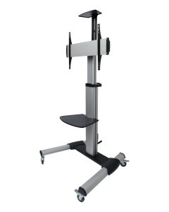 DELTACO Office Display Cart, kammen kahva, 37"-70", 50kg, portti-vaaka