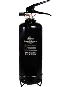 Nexa sammutin, MUSTA, 2kg ABC-jauhetta, seinäteline