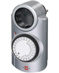 Brennenstuhl ajastin, maadoitettu, 24h asetus, lemmikki, 240V/16A/3500W, hopea