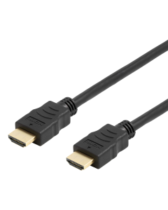 DELTACO Office HIGH SPEED HDMI-kaapeli, 1M, 4K UHD, musta