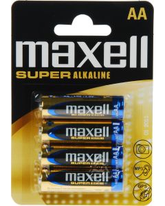 Maxell AA LR06 superalkaliparistot 4 kpl