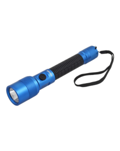 Maxell UV LED-taskulamppu, IP44, alumiini, virtalähteenä 2xAA paristot, sininen