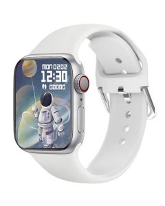 Valkoinen älykello, Bluetooth, Android / iOS, kosketusnäyttö, bluetooth, aktiivisuusranneke