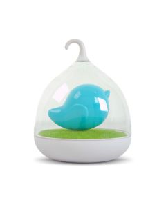 Cute Bird Totoro -tyylinen LED-lyhty, ladattava, tärinätunnistin - sininen