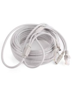 Förlängningssladd för Asgari 720Pro och PTZ-80IR G2 med ethernet, 20M, 12V