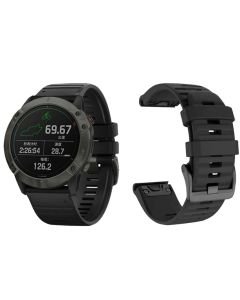 Garmin ranneke, 22mm, Quickfit, ergonominen - musta