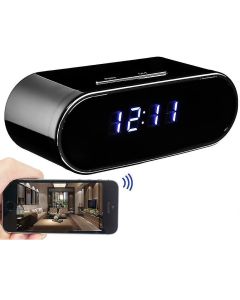 Uusi 1080P HD WIFI verkkokamera pöytäkellossa, IR Night Vision, hälytys, IP-videokamera, 150° laajakulma, microSD