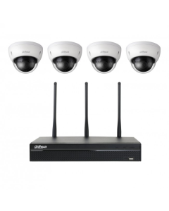 Dahua-valvontapaketti, 4 WIFI Full HD IP -kameraa + WIFI NVR, IP67/IK10, 30m IR, 1 TB