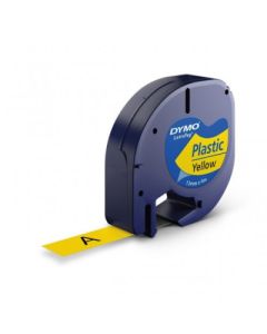 DYMO LetraTag täyttöpakkaus, L1, muoviteippi, valkoinen, 12mm, 4m - 91222