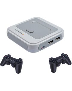 Pelikonsoli, Retro SuperConsole, NES, SNES, N64, PS, GBA, 30 000 sisäänrakennettua peliä, langattomat peliohjaimet