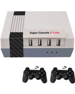 Pelikonsoli RetroCube, NES, SNES, N64, PS, GBA, 33000 sisäänrakennetut pelit, langattomat peliohjaimet