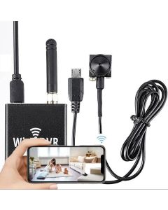 WIFI Spy -kamera, erittäin pieni objektiivi, mikrofoni, 1080p full hd, MicroSD DVR -tallennustila