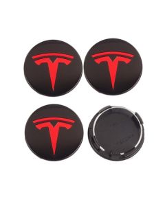 Tesla Center Cover, 56mm, punainen