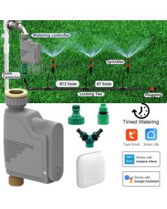 Tuya älykäs kastelulaite, automatisoi puutarhan kastelu sovelluksella, google home, alexa, zigbee