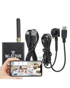 Langaton Wifi Spy -kamera, 1080p full hd, mikrofoni, laajakulmaobjektiivi, MicroSD DVR -tallennustila