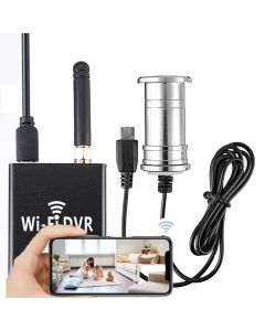 Valvontakamera katselureikäkamerassa, ovisilmä liike-aktivoidulla tallennuksella, microSD, HD, Wifi